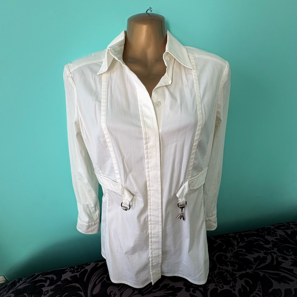 White Button-Up Gucci Shirt